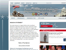 Tablet Screenshot of combatveteransforcongress.org